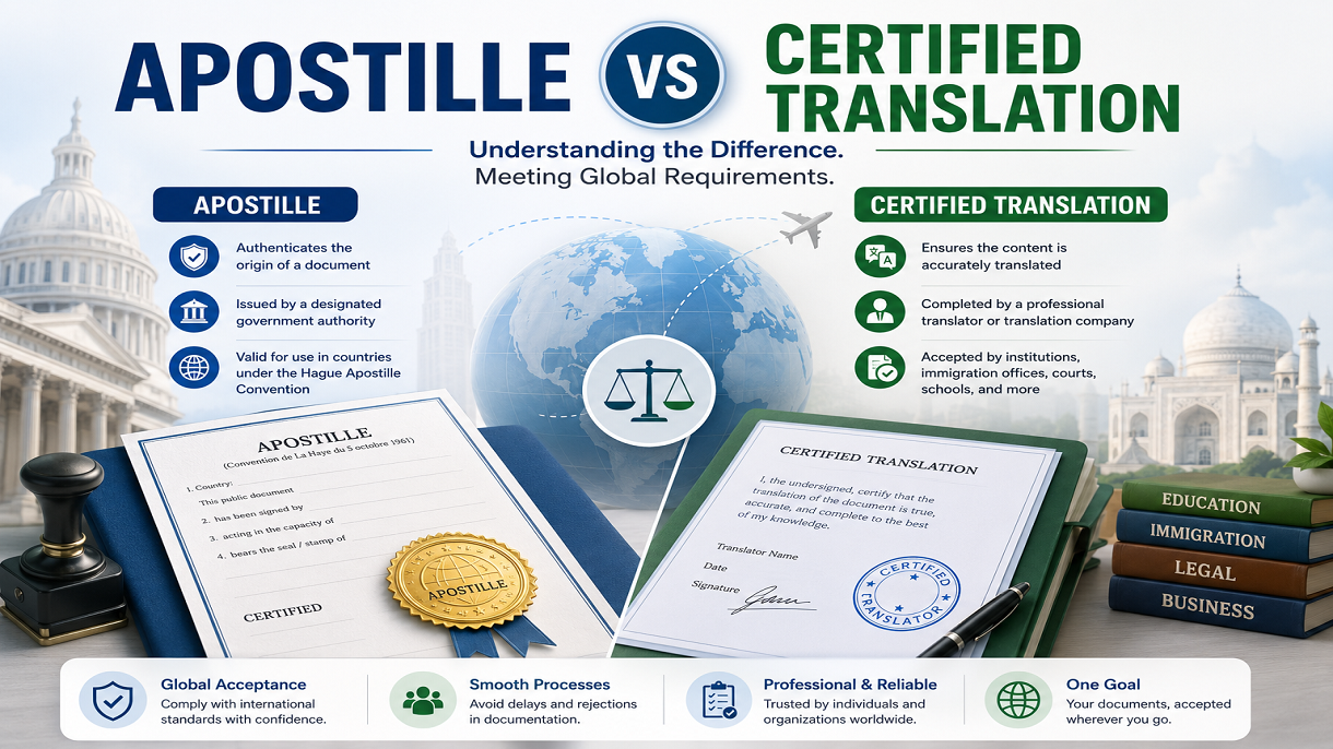 Apostille vs Certified Translation