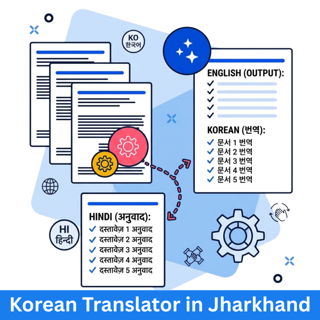 Korean Translator in Jharkhand